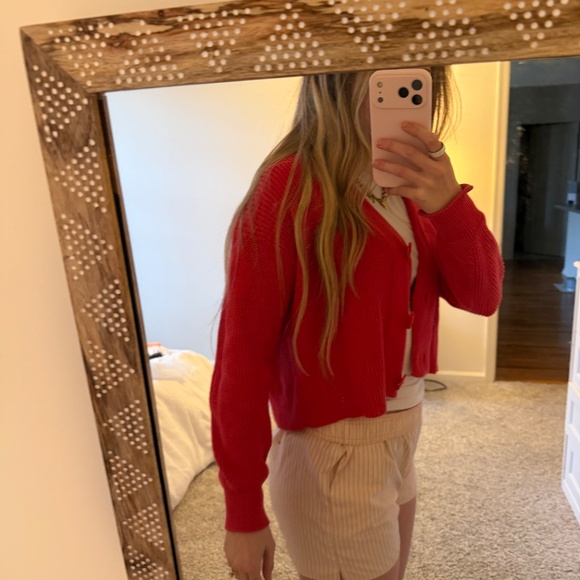 Red Cardigan - Picture 2 of 3